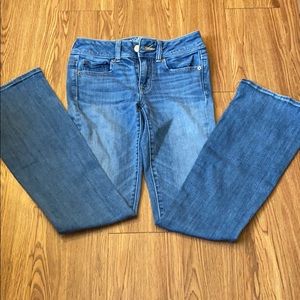 American eagle super stretch kick boot jeans